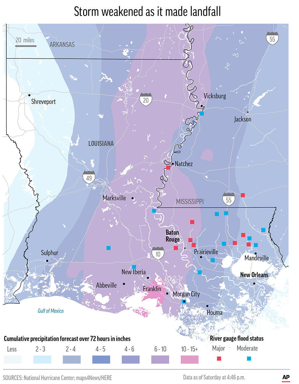 LOUISIANA STORM FORECAST